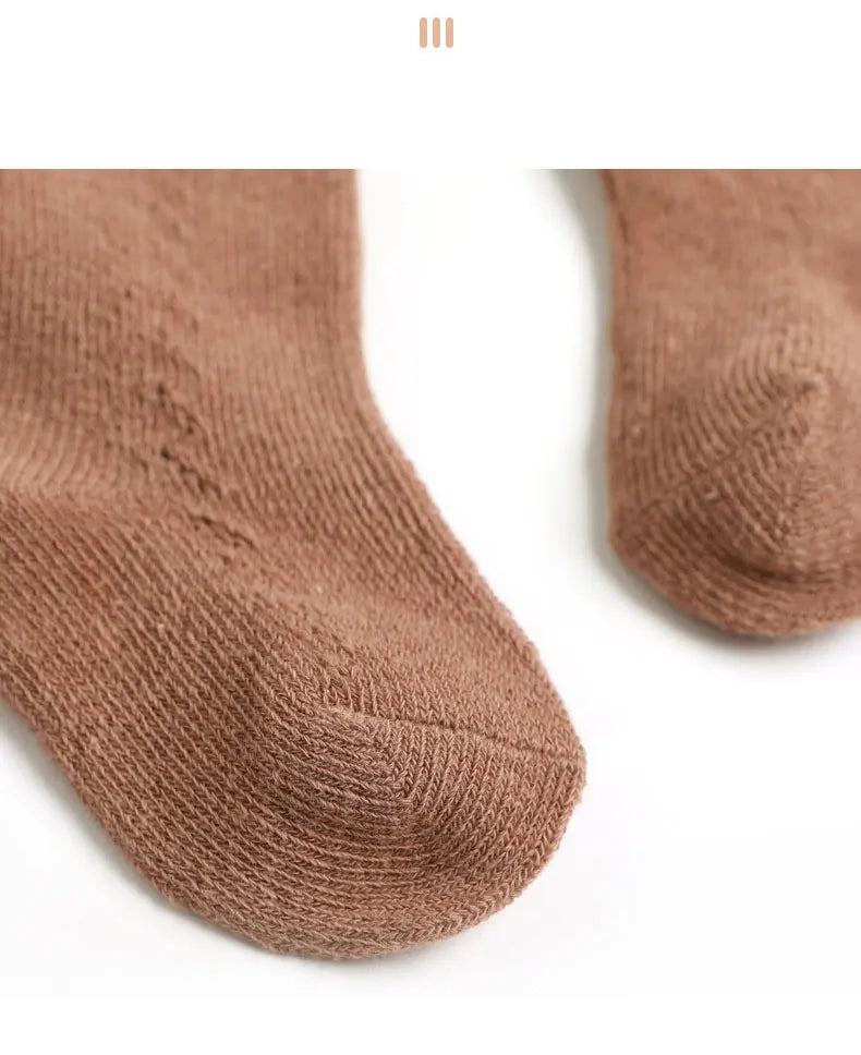 1 Pairs Kids Knee High Socks Baby Girls Boys Bow Long Sock Soft Cotton Mesh Breathable Children Hollow Out Socken For 0-7 Years