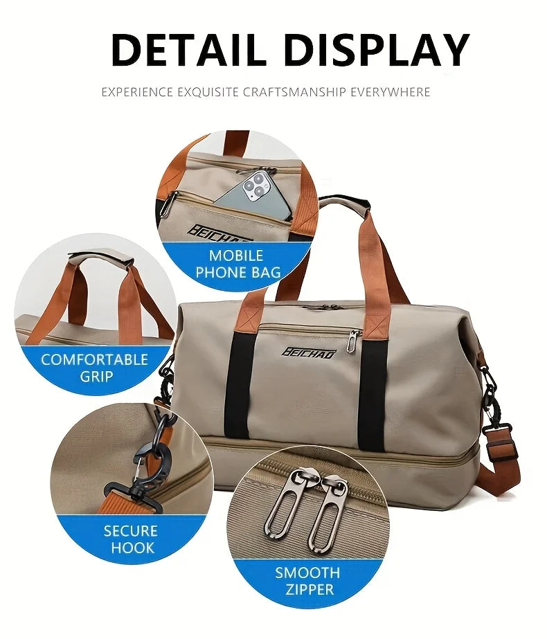 Large Capacity Luggage Bag, A Good Helper for Travel and Boarding Storage, Fashionable and Practical At The Same Time