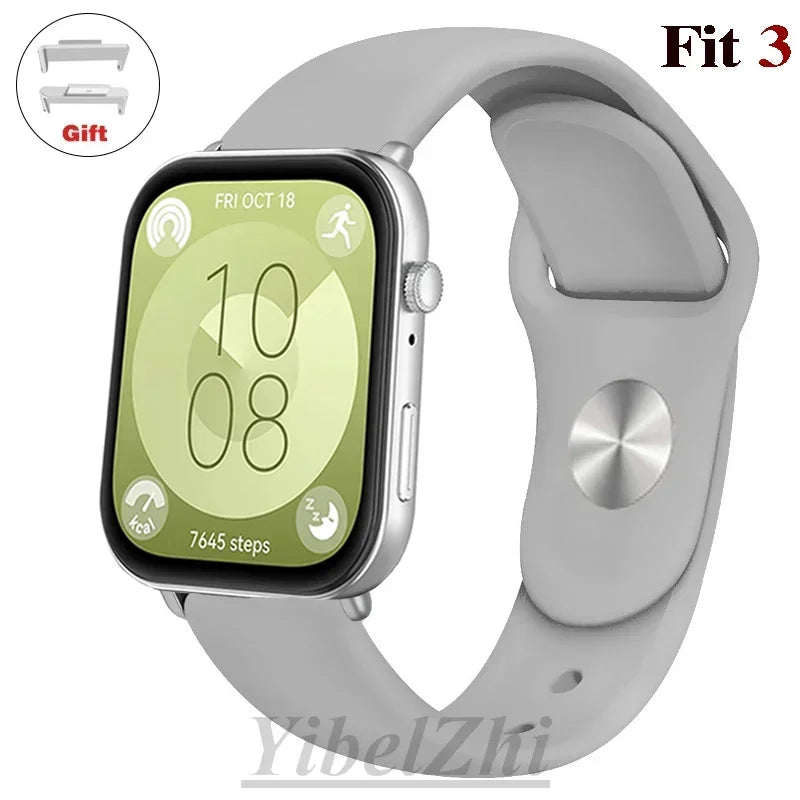 sport Band For Huawei Watch FIT 3 Strap smartwatch Silicone Official 1:1 correa for Huawei Watch fit3 2024 watchband Accessories