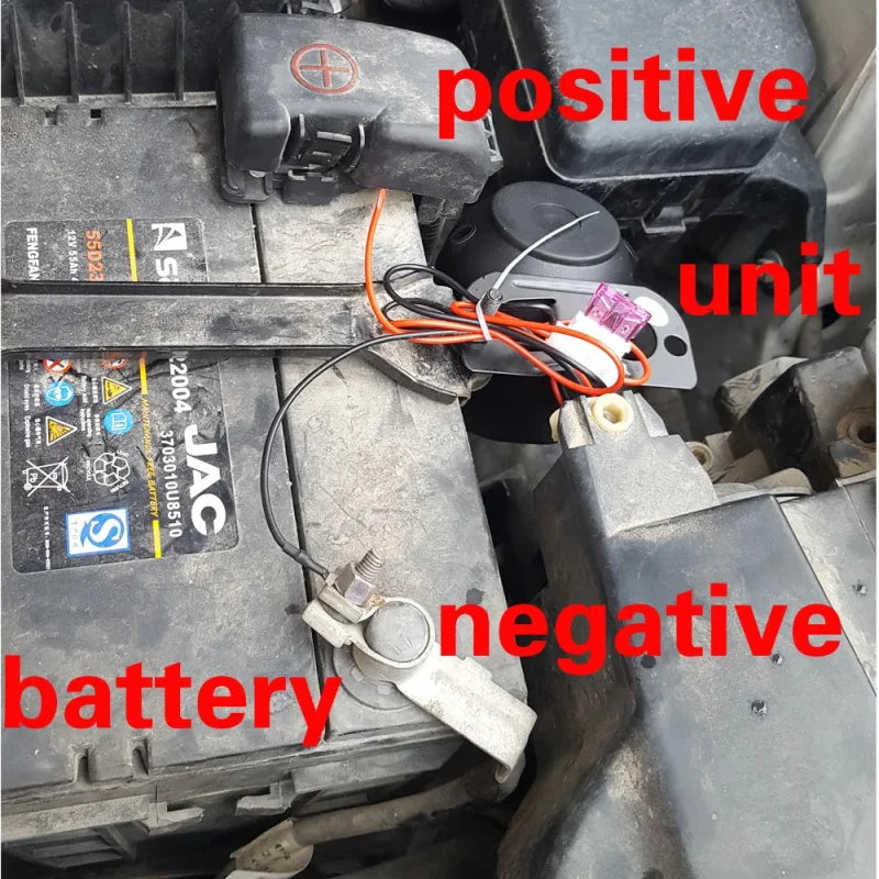 Portable Auto Car Alarm System Universal 12V One Way Vehicle Burglar Alarm Security Protection & 2 Remote Control Auto Burglar