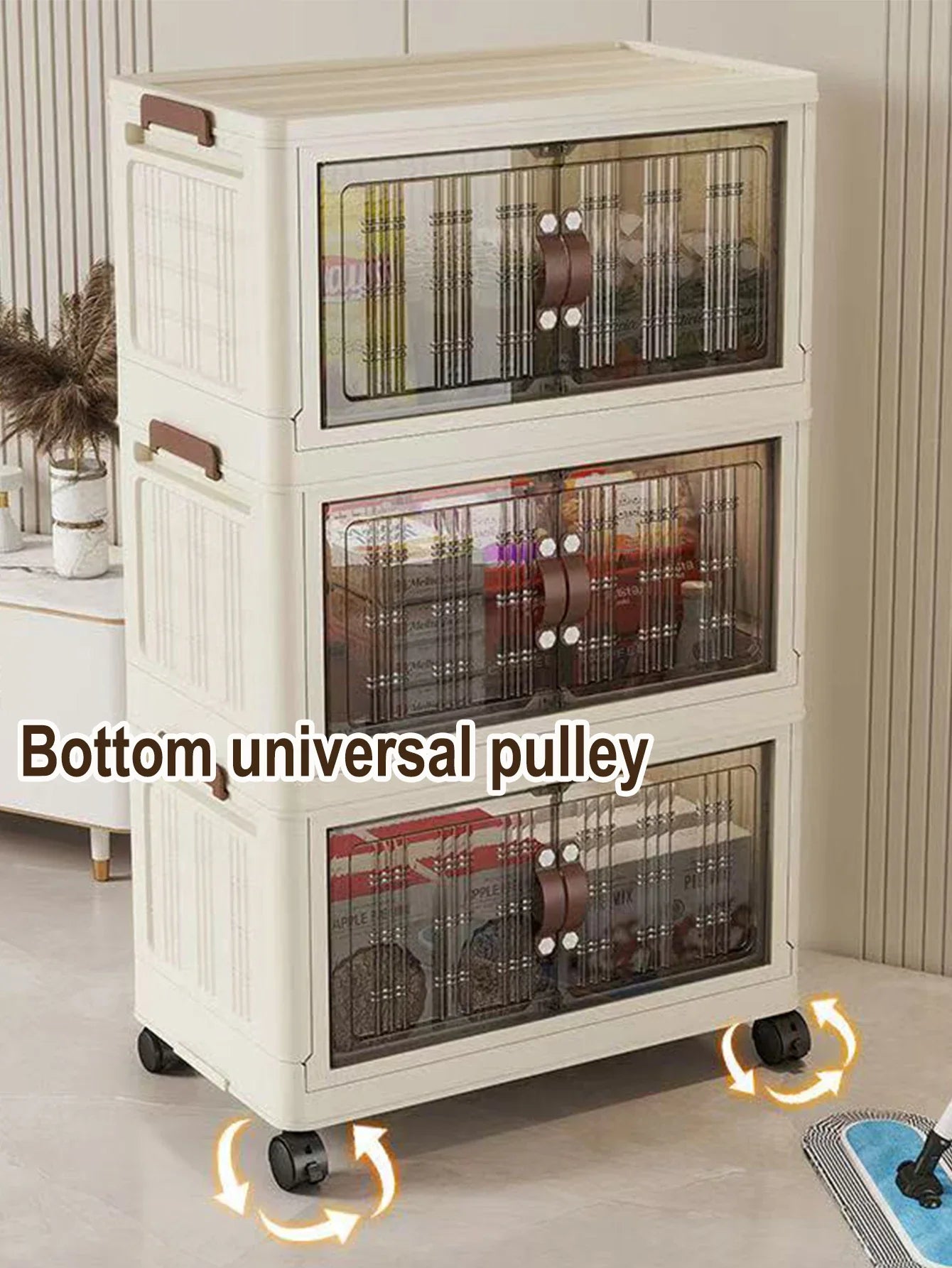 Large Capacity Folding Storage Cabinet - Dustproof Wardrobe Closet Organizer Easy Install