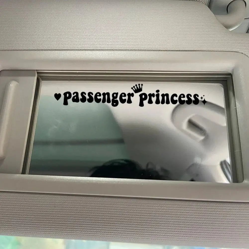 Passenger Princess Passenger Princess Car Stickers Self Adhesive Reflective Passenger Princess Sticker Personality Funny
