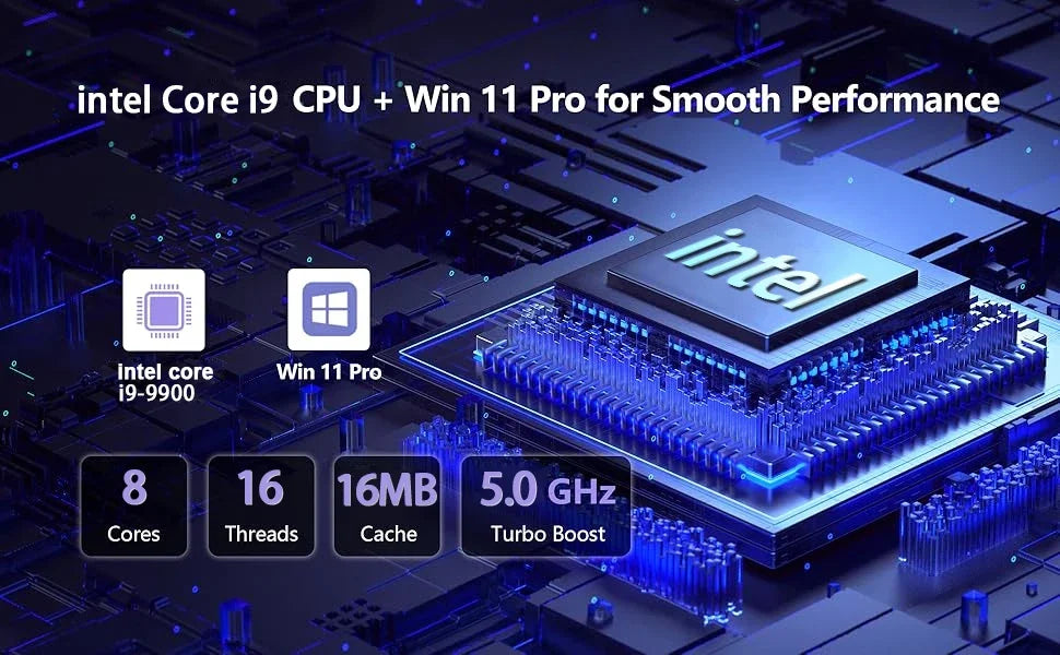 15.6' Windows 11 Pro Laptops Intel Core I9-9900 16GB RAM 1TB SSD Office Gamer Study Notebook Computer PC