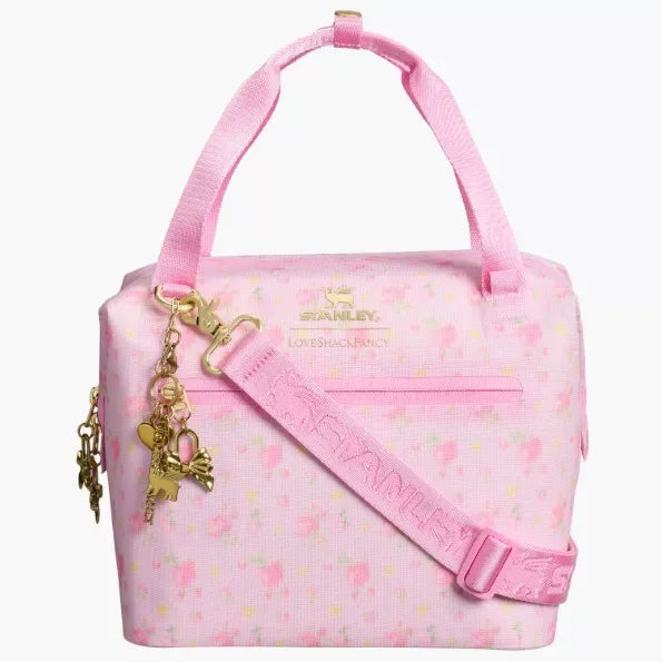 Mini Cooler Lunch Bag Waterproof Insulated Crossbody Bag Fits 40oz Tumbler For Outdoor Camping Picnic Work