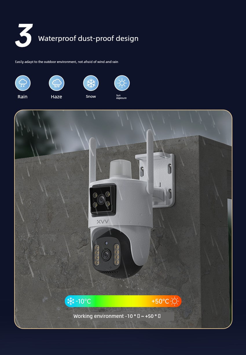 MIJIA App Camera Shadow Mobile Phone Remote For Home 360 Degrees No Dead Angle WiFi Door Ceiling Monitor