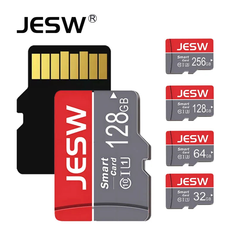 JESW Micro 128G Ultra Memory  SD Card TF Flash Card A1 V10 C10 U1 32GB 64G 16G 8G 4G Micro for Camera UAV Phone  Switch Table