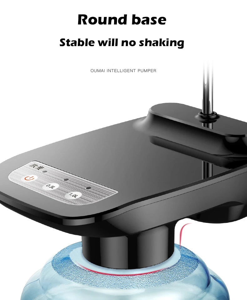 Automatic Water Dispenser Electric Water Gallon Bottle Barreled Pump USB Rechargeable Portable Drink Dispenser with Tray