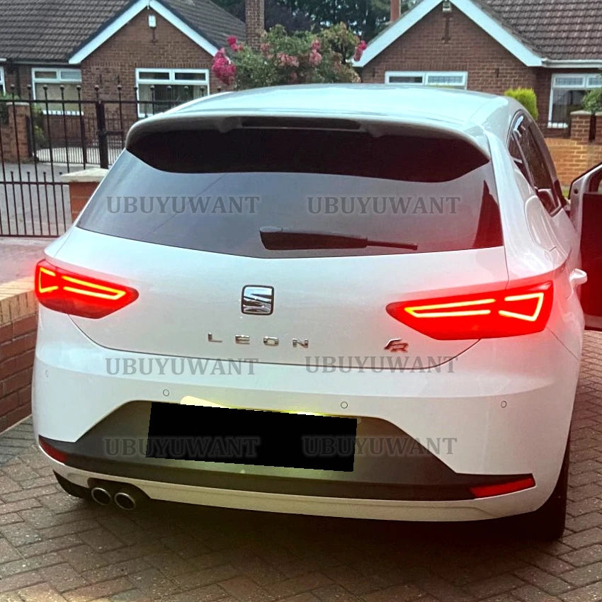 For Seat Leon MK3 5F Top Spoiler leon 5 Dr 2013 - 2020 MK3.5 5F FR For Back Gloss Windbreaker All Color Choices