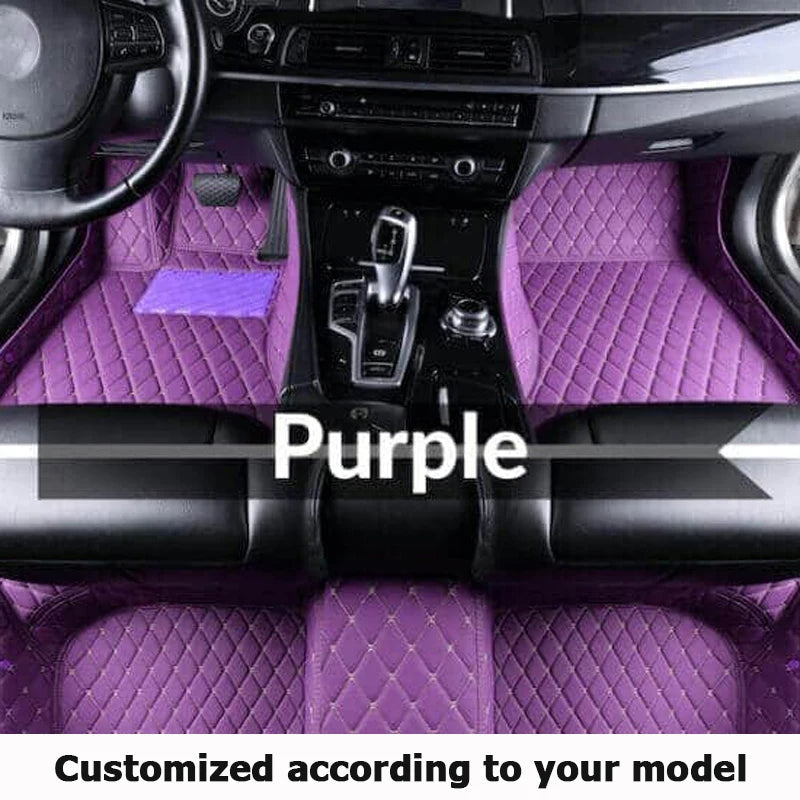 Car Floor Mats For VW Golf 4 MK4 1998 1999 2000 2001 2002 2003 car Accessories Leather Carpets Rugs Foot Pads