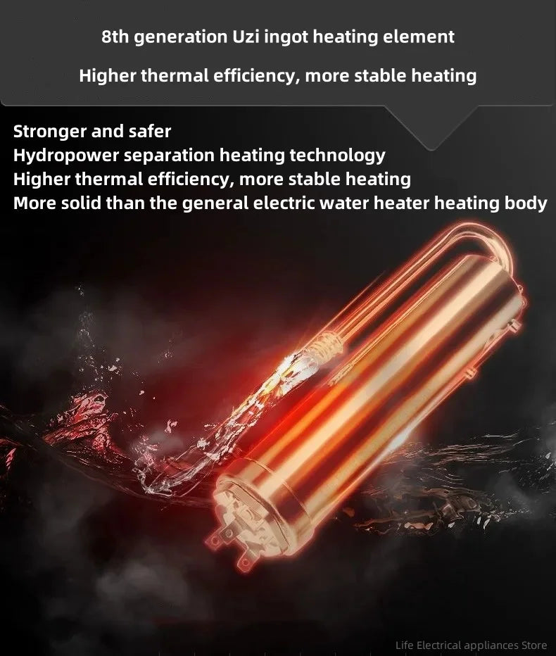 Intelligent Electric Water Heater Tankless Water Heater Household Fast Hot Bath Machine Apartment Hotel Bathroom Hot Shower