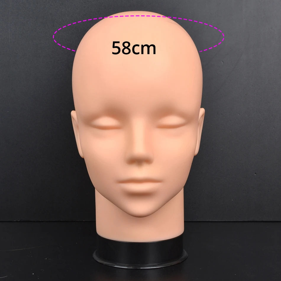 Mannequin Head Wig Stand With Adjustable Wig Tripod Stand Holder For Wigs Making Display cosmetology supplies hairdressing head