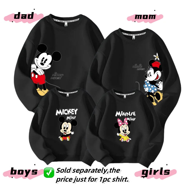 Mother Kids Clothes Matching Family Outfits Parent Child for Autumn and Winte Clothing Sweat-shir