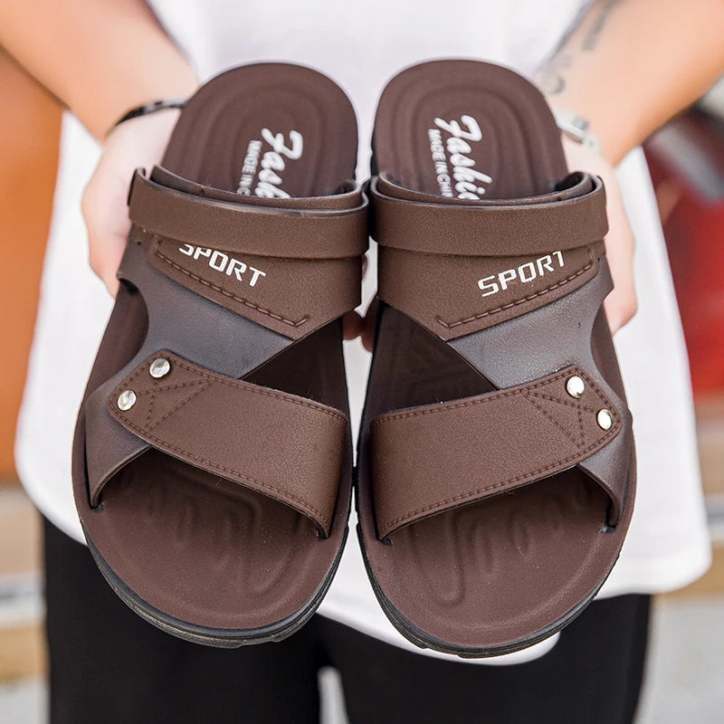 Trend Men's Sandals Casual Beach Shoes Male Classic Summer Sandals Men Slippers Slip On Sandals For Men Slippers