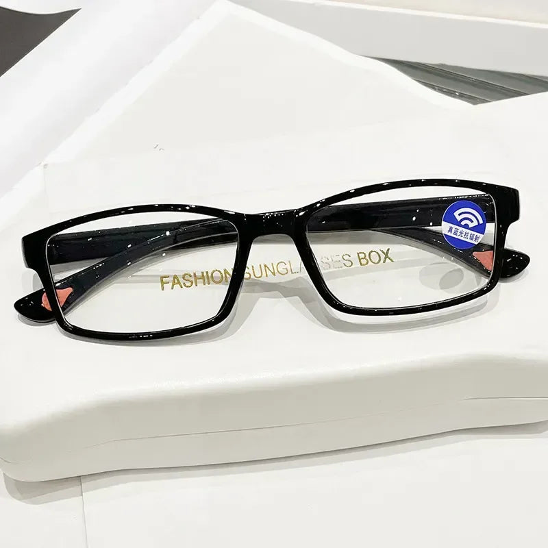 Multifocal Progressive Reading Glasses Men Intelligent Small Frame Ultralight Anti Blue Light Presbyopic Eyewear Women +1.0~+4.0
