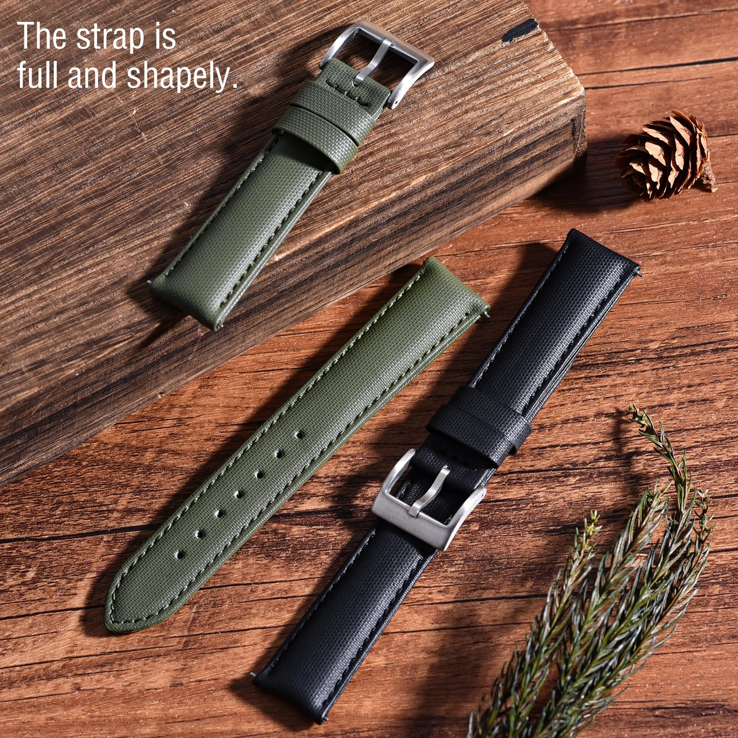 New D-elugs Waterproof Sailcloth Watch Strap 20mm 22mm Fabric Nylon Leather Watch Band For Omega/Seiko Belt Quick Release Strap
