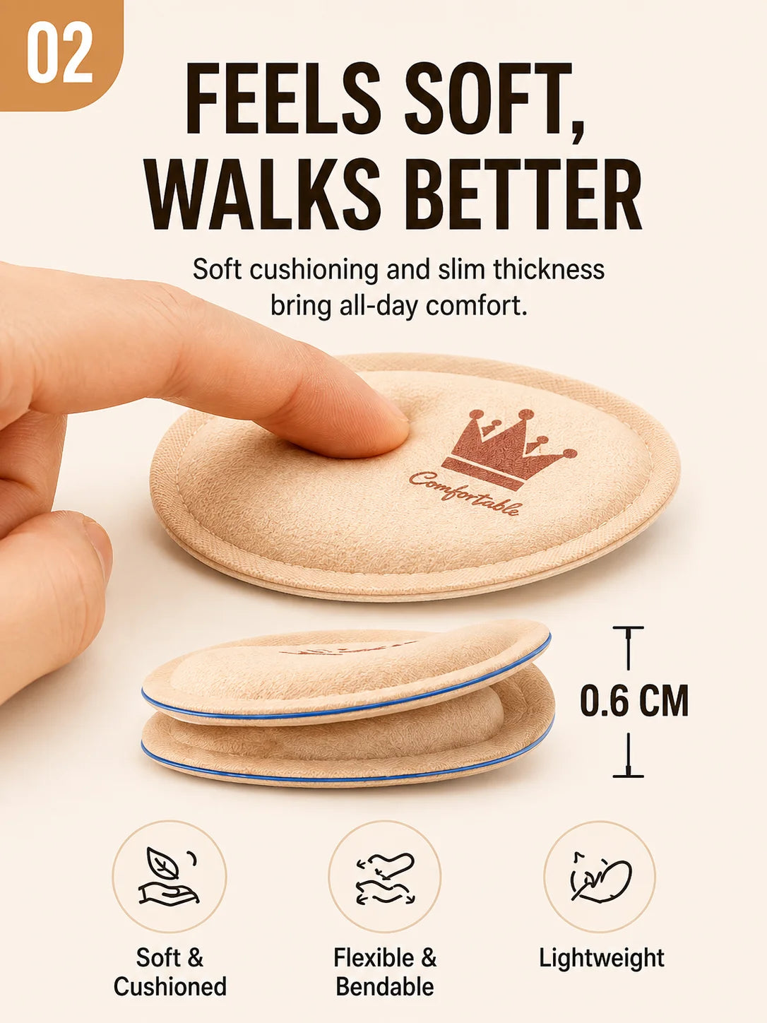 Women Forefoot Pad Pain Relief Insert Half Insoles High Heel Shoes Non-slip Cushion Shoe Breathable Sweat Absorbing Foot Pads