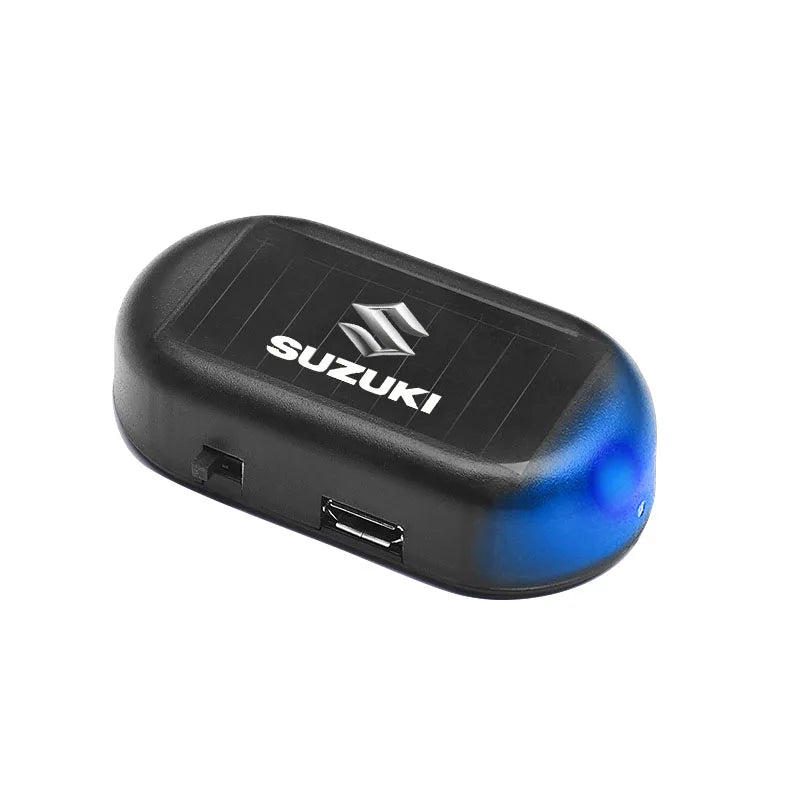 1Pcs Car Solar Powered Wireless Anti-Theft Caution Lamp LED Flashing Light Styling For Suzuki Jimny Grand Vitara Sx4 Swift Alto