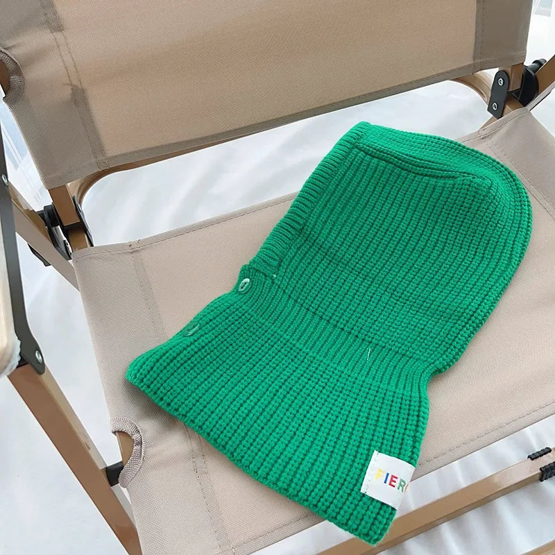 2-8 Years Old Boys Girls Beanie Hat  Balaclava Scarf Wrap Winter Windproof Face Covering for Skiing Climbing Outdoor Caps
