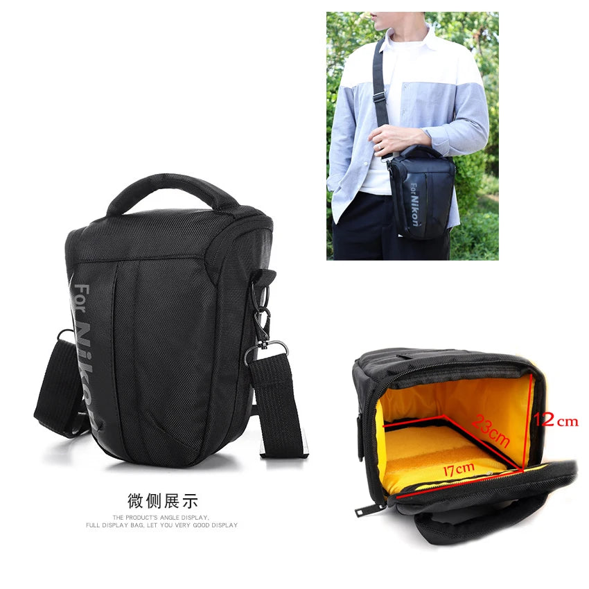 Portable Camera Case Bag For Nikon D7200 D7100 D7200 D7000 D5300 D5200 D5100 D5000 D3300 D3200 D750 D80 D90 Z6 Z7 DSLR pouch