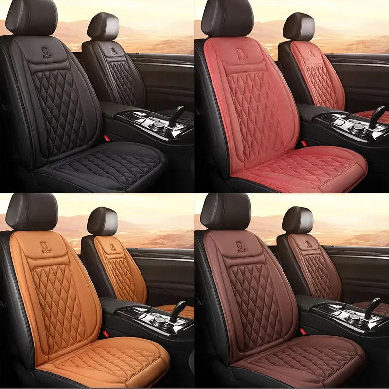 12-24v Heated Car Seat Cover 30' Fast Car Seat Heater Cloth/Flannel Warmed Heated Car Seat Protector 25W Heating Cover