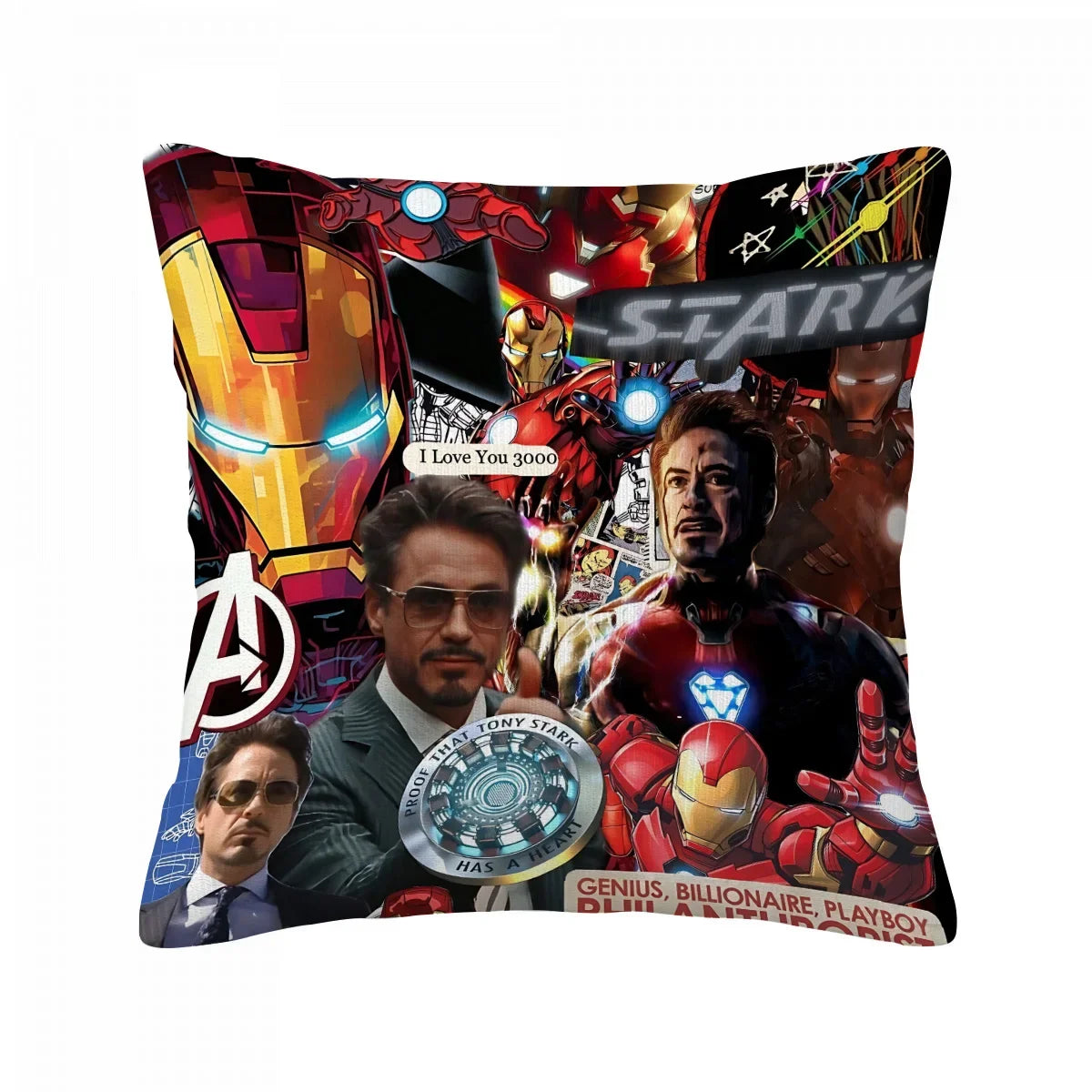Iron Man Cushion Covers  Cushions Cover for Sofa Home Decorations Anime Interior Decoration Decorative Pillowcase Pillow