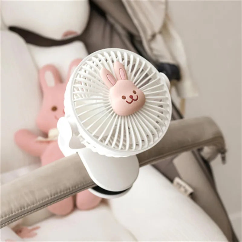 Baby Stroller Fan Mini Portable Outdoor Fan USB 3 Speed Flexible Octopus Fan Tripod Clip on Handheld Fan for Stroller Crib