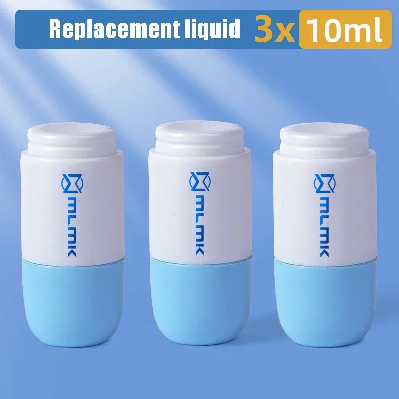 2 In 1 Thermal Paper Correction Solution & Parcel Box Opening Knife Home Office Identity Data Security Protection Liquid Eraser