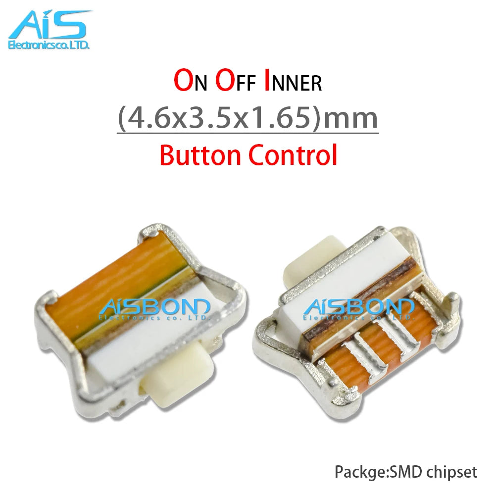10Pcs/Lot Mobile Phone Power On Off Inner Micro Switch Button Control For Sansung S2 S3 S4 Note3 I8190 I8160 3mm 4mm 5mm HTC