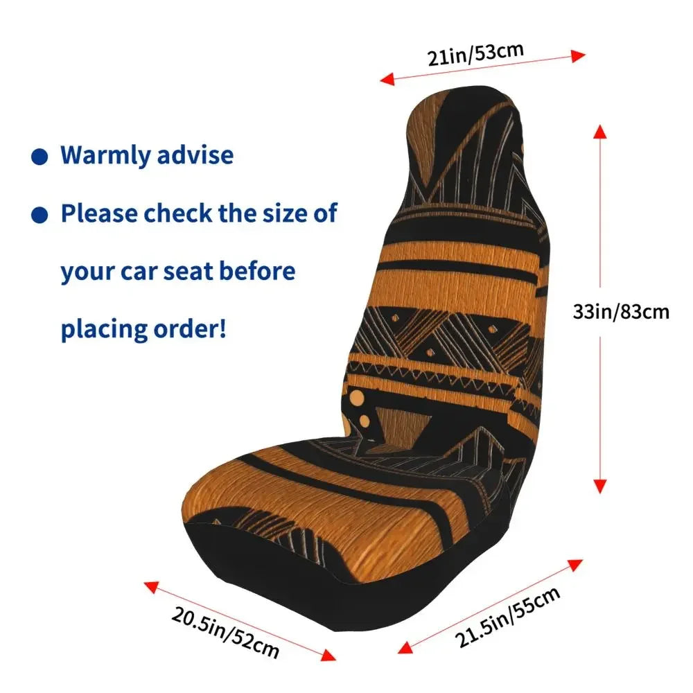 Antique African Textile Print Universal Car Seat Cover Protector Interior Accessories Women Seat Cushion/Cover Seat Protector