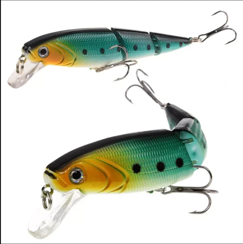 Multi Section Sea Bass Hard Fishing Lures 3D Eyes 1PCS Crankbaits Minnow Swimbait Fake Hard Bait Artificial Wobblers Carp Tackle
