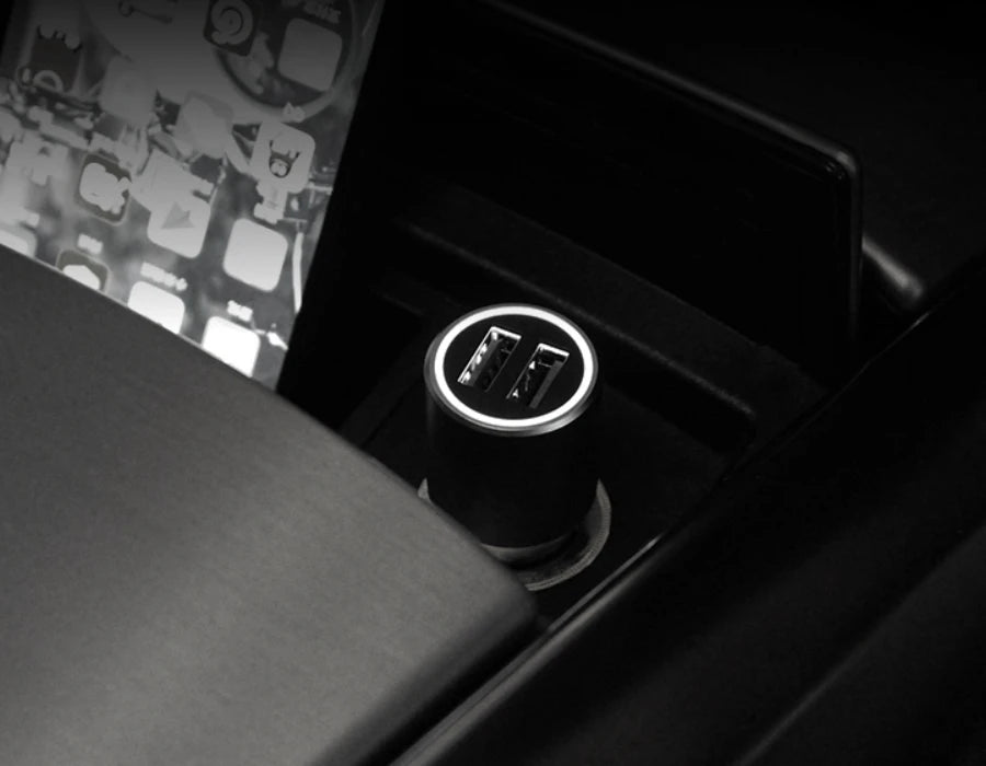 Original Xiaomi Mi Car Charger QC3.0 with 2 Dual USB Quick charge Max 5V/3A 9V/2A 15V/1.5A Metal Style car gift