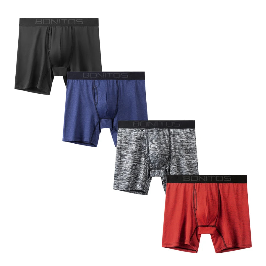 4pcs Front opening underpants men brand Boxers man sexy boxer shorts Men's panties gift underwear for mens calecon