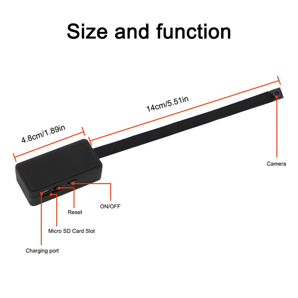 HD 1080P WiFi Mini Camera DIY Module Home Security Cam For Wide Angle Motion Detection Alarm & Record Support Phone App