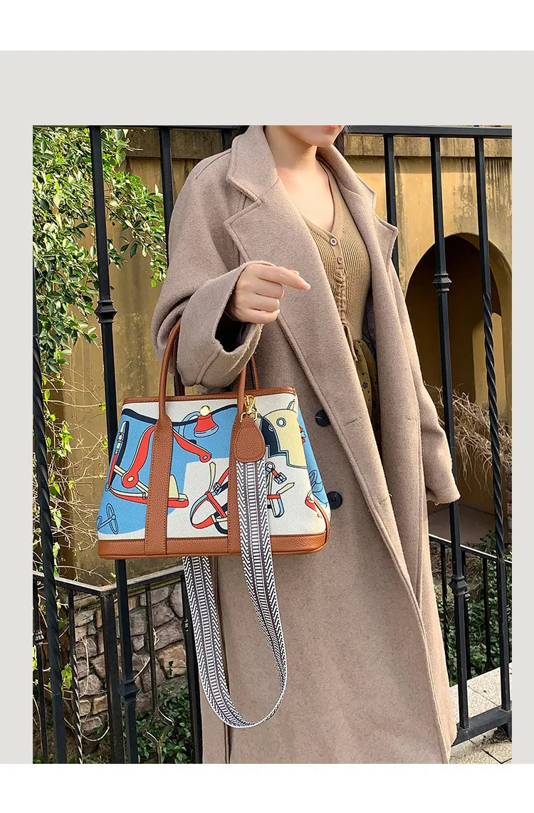Elegant Classic Diaper Bag For Ladies Leather Crossbody Handbag High End Minimalist Unique Leisure Business Solid Color