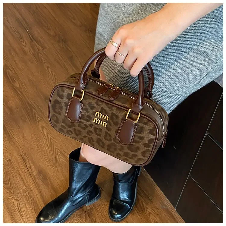 Women's Square Leather Satchel Handbag | Tote Shoulder Crossbody Purse & Diaper Bag