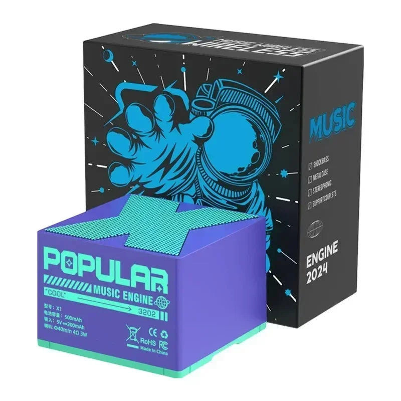 portable Mini wireless Bluetooth audio speaker full range audio player suitable for outdoor activities office and relaxation