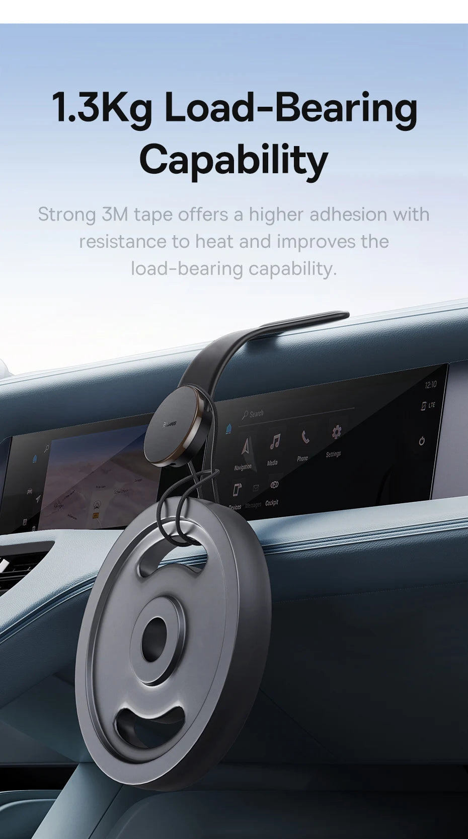Baseus Magnetic Wireless Charger Car Phone Holder 15W Fast Charging Wireless Car Charger Holder For iPhone 16 15 14 13 Car Mount
