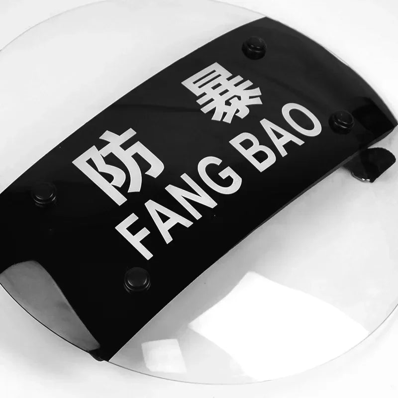Security Round Explosion-proof Riot Shield Transparent PC Protective Shield Security Equipment