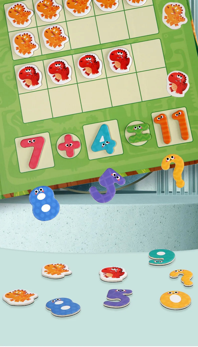 Children's math enlightenment teaching aids, number decomposition, addition and subtraction toys, educational magnetic puzzle