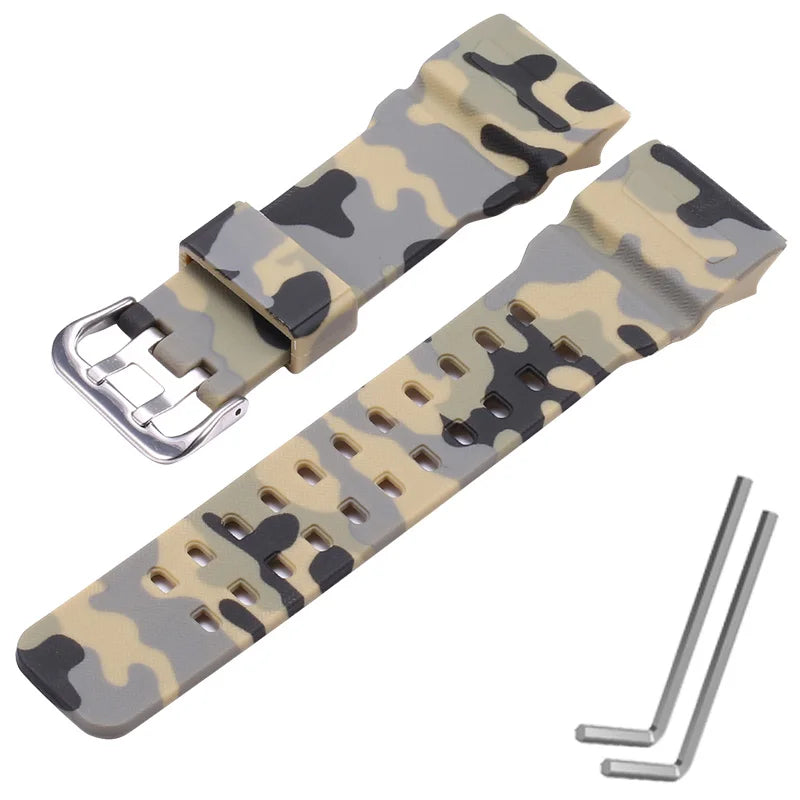 Watchband Accessories Resin Strap Suitable for Casio Mudmaster GG1000 GWG100 GSG100 Men Watch Band
