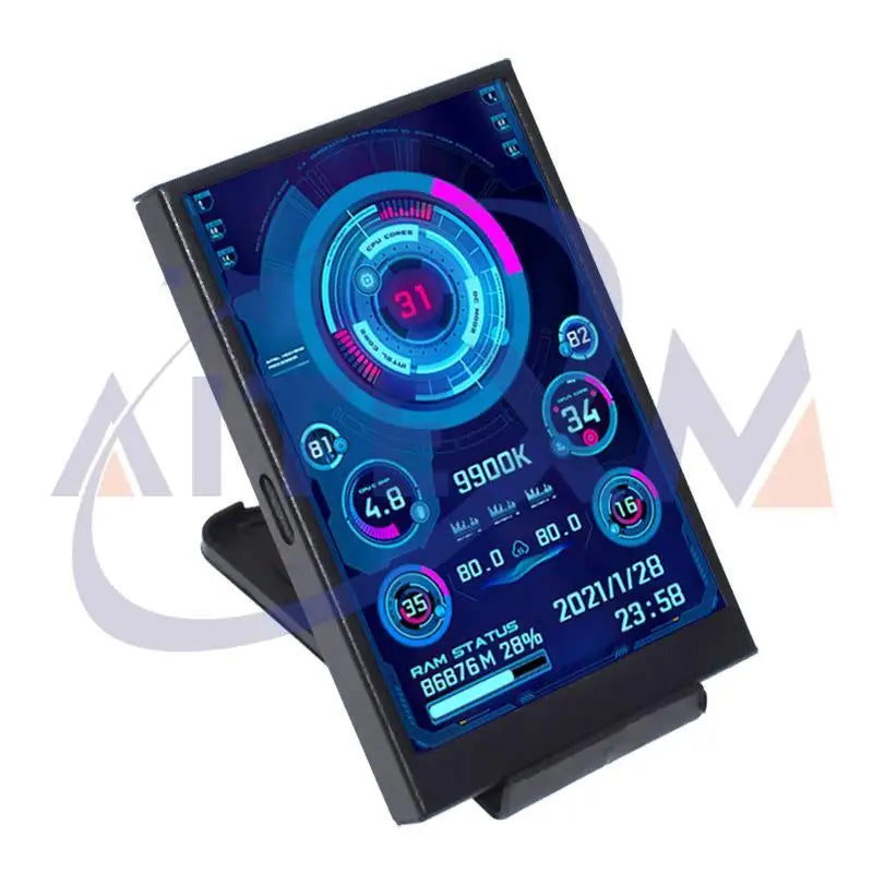 3.5 Inch IPS TYPE-C Secondary Screen Computer CPU GPU RAM HDD MonitorUSB Display For Freely AIDA64 With USB Cable