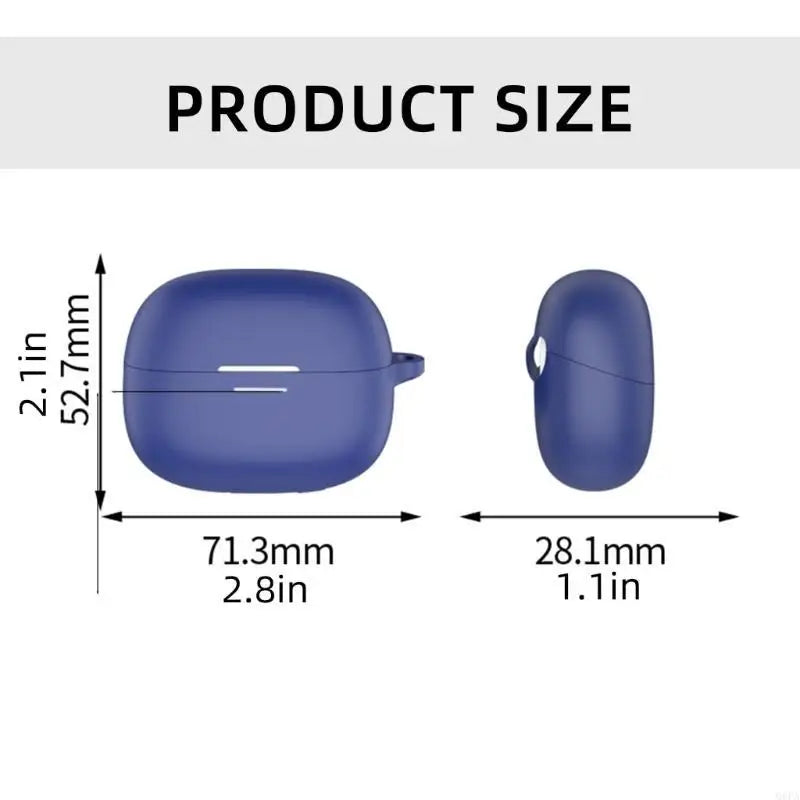 Silicone Protective Case for Redmi Buds 6 Pro Wireless Headphone Protector Case Cover Shell Housing Anti-dust Sleeve