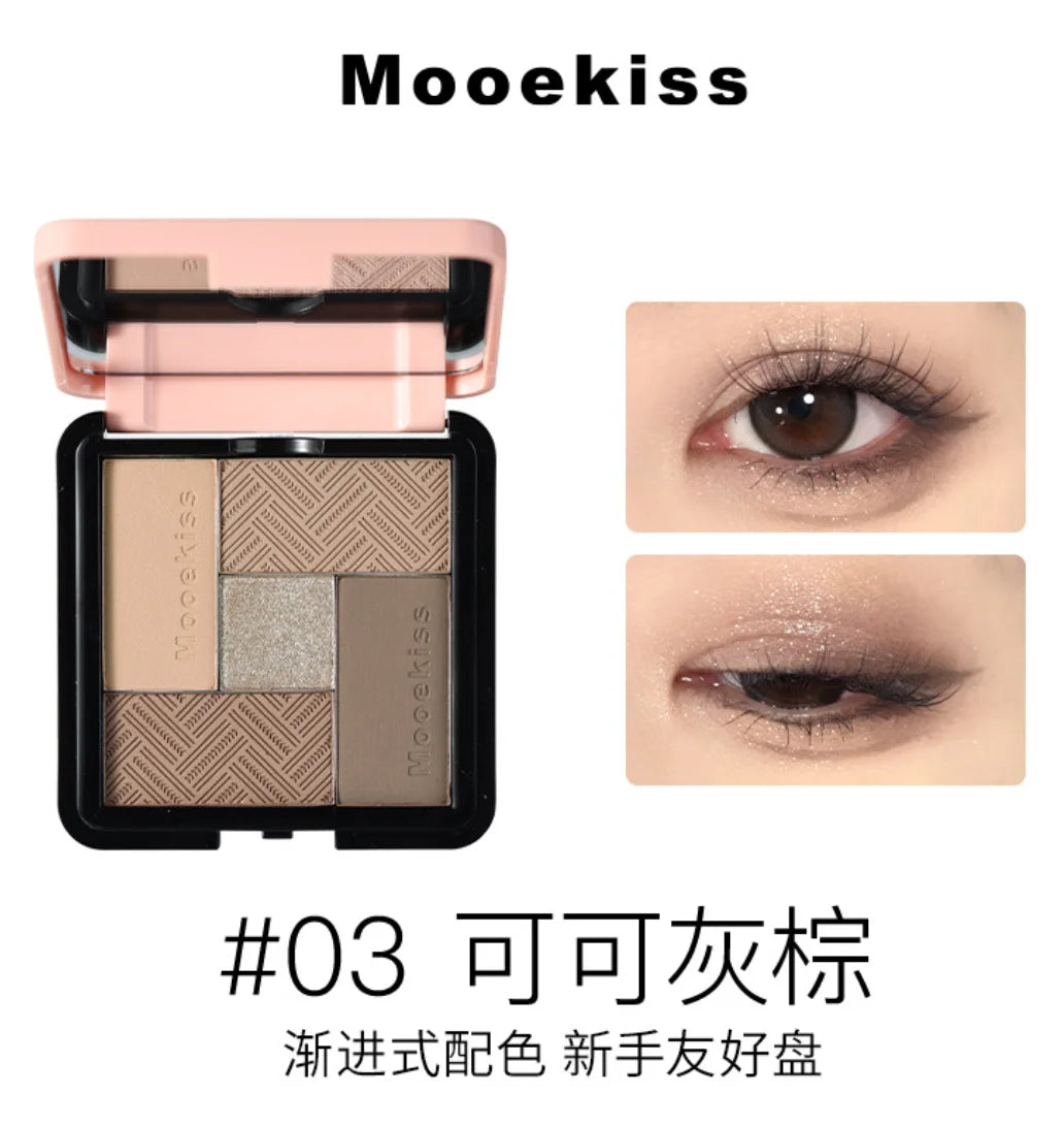 Mooekiss Eyeshadow Palette Multiple Colors One Palette Multipurpose 8.5g Makeup Cosmetics