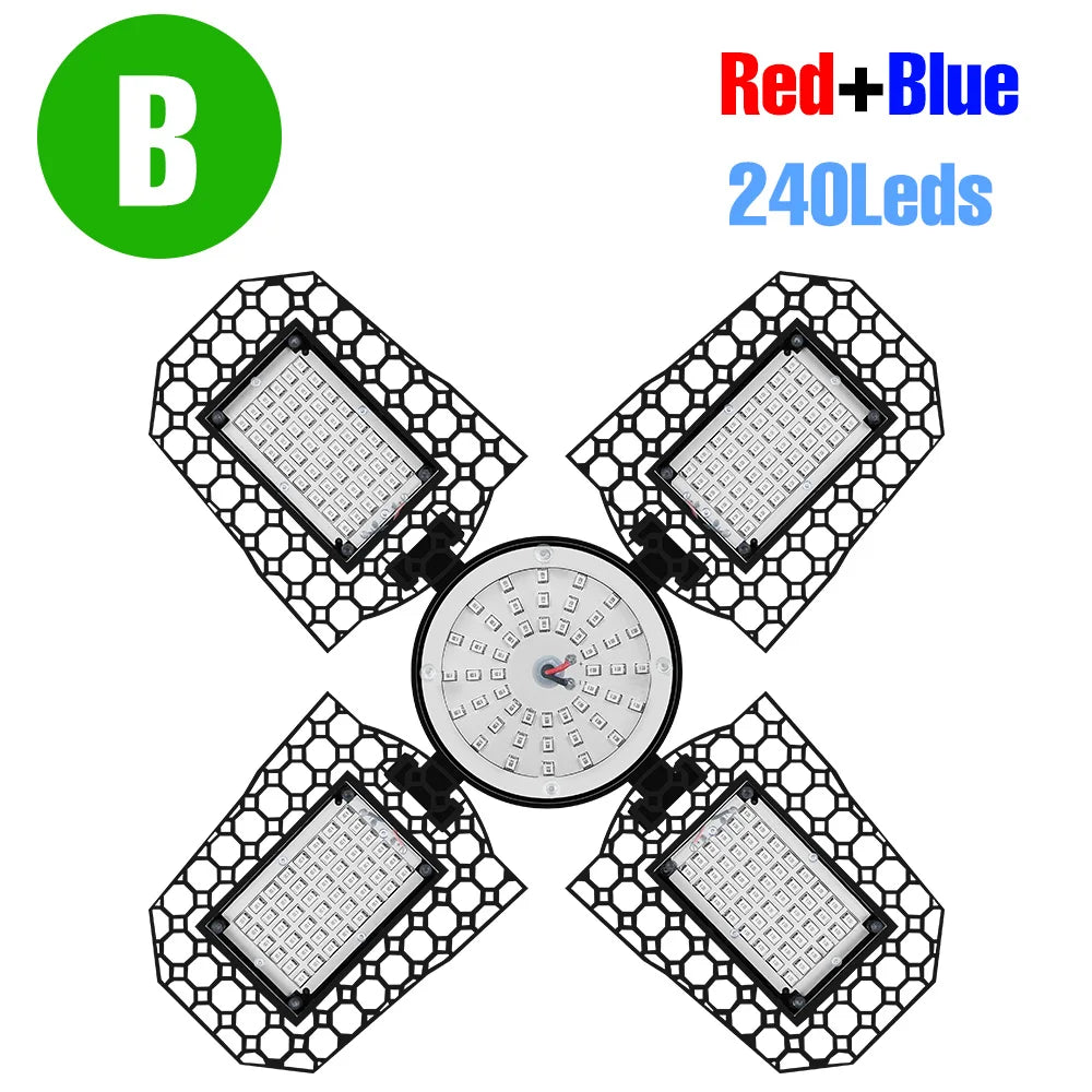 250W E27/E26 LED Growing Lamp Full Spectrum Foldable Plant Fill Lighting Vegetable Fruit Hydroponics Cultivation 100W/150W/200W
