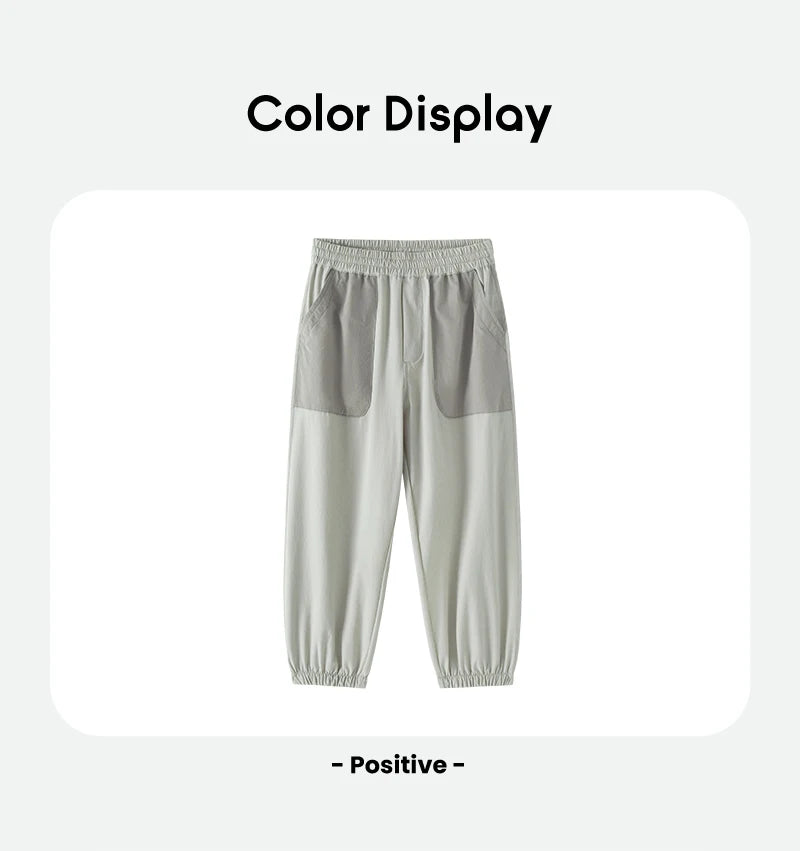 Mini Bala Long Pants Kids Casual Pants 2024 Summer Quick-Dry Cool-Feeling Long Pants