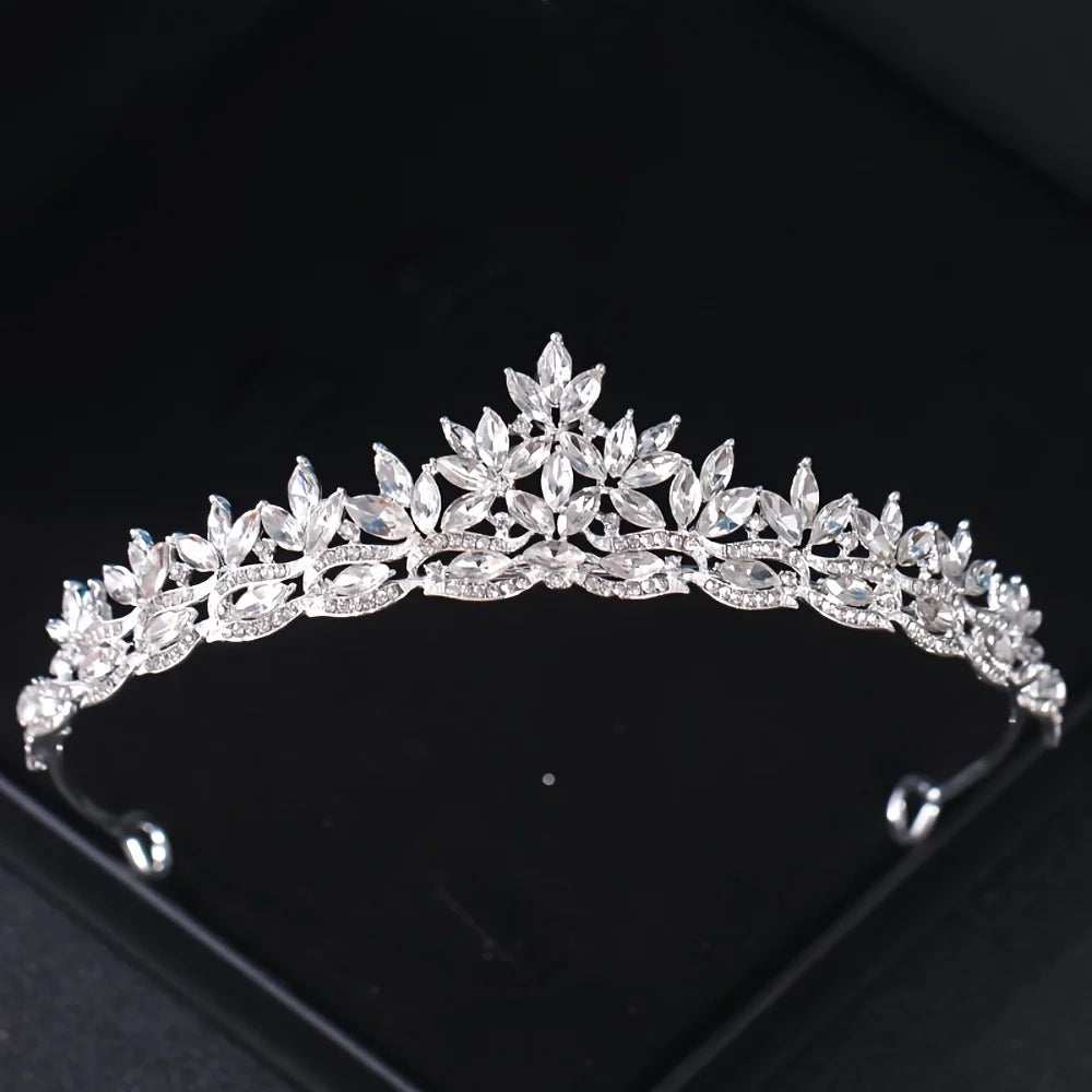 Crystal Tiaras And Crowns For Women Party Rhinestone Prom Diadem Headband Bridal Wedding Hair Accessories Jewelry Crown Tiara