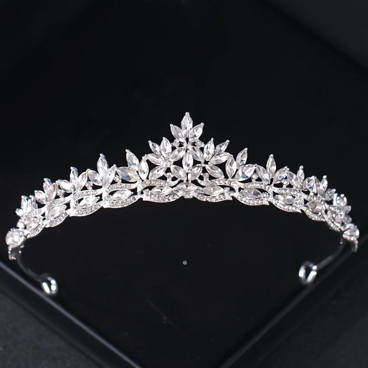 Crystal Tiaras And Crowns For Women Party Rhinestone Prom Diadem Headband Bridal Wedding Hair Accessories Jewelry Crown Tiara