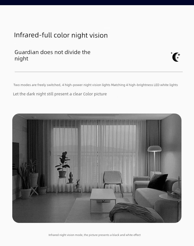 HD Indoor Smart Webcam without Dead Angle