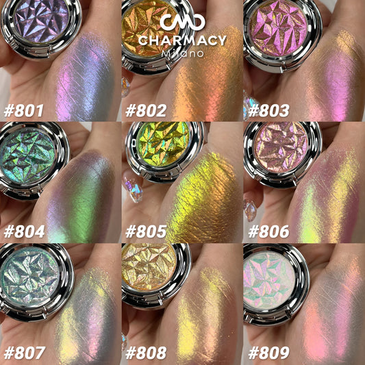 CHARMACY Multichrome Eyeshadow Palette High Pigment Waterproof Long Lasting Eye Shadow Makeup for Women