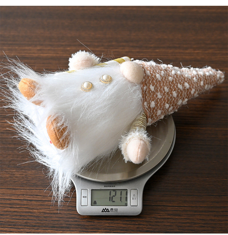 Christmas Gnome LED Night Light 2025 - Sequins Faceless Doll Ornament, Xmas Decor Gift for New Year Holiday